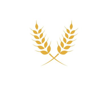 Tarım buğday Logo şablonu