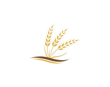 Tarım buğday Logo şablonu