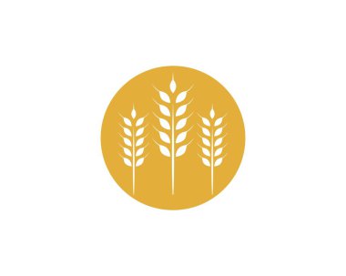Tarım buğday Logo şablonu