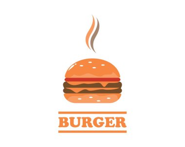 Burger logo vektör simge