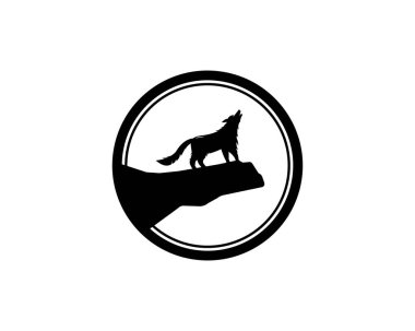 Wolf logo vektör