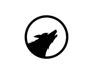 Wolf logo vektör