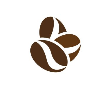 vektör kahve çekirdekleri şablonu 