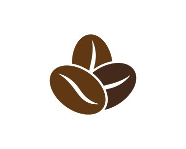 vektör kahve çekirdekleri şablonu 