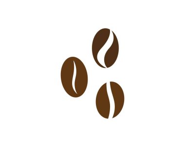 vektör kahve çekirdekleri şablonu 