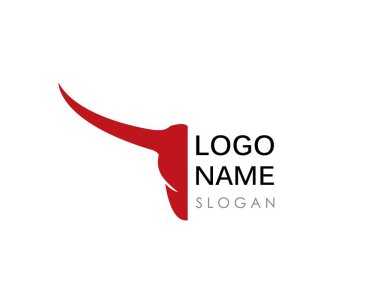 Boğa başlı logo vektörü