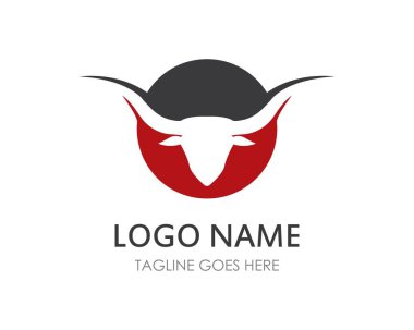 Boğa başlı logo vektörü