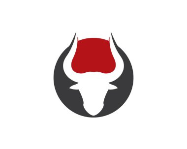 Boğa başlı logo vektörü