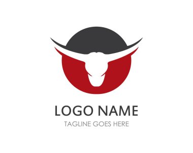 Boğa başlı logo vektörü