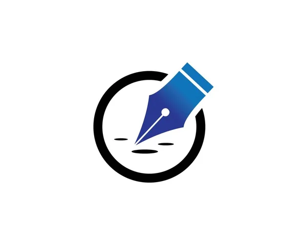 Stift-Logo-Vektor — Stockvektor