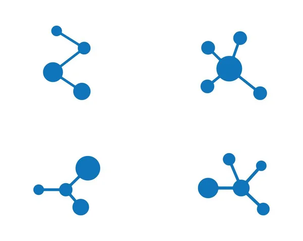 Icône logo molécule — Image vectorielle