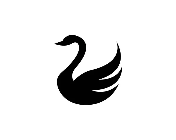 Modèle de logo de cygne — Image vectorielle