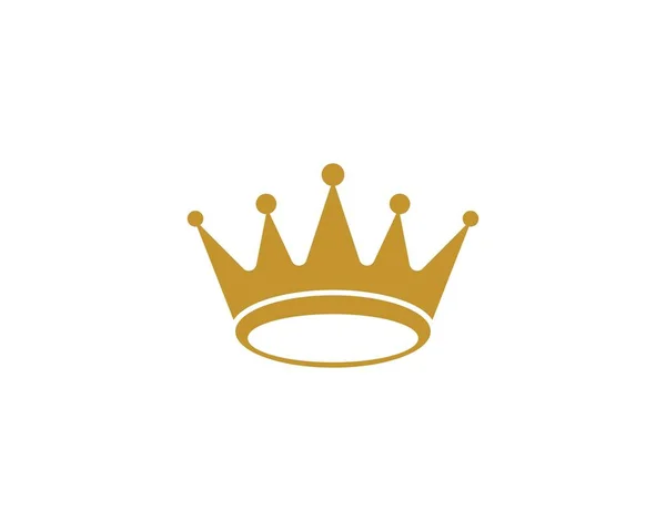Корона шаблон логотип — стоковий вектор