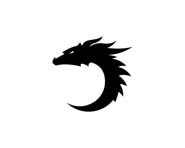 Icône logo Dragon — Image vectorielle