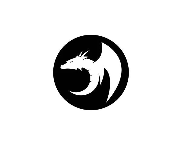 Dragon logo simge — Stok Vektör