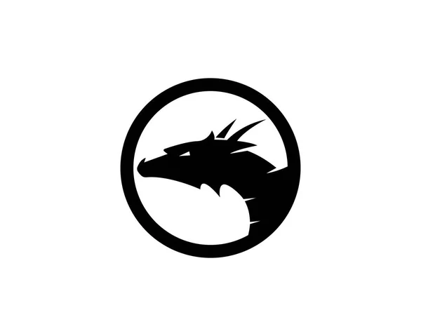 Dragon logo simge — Stok Vektör