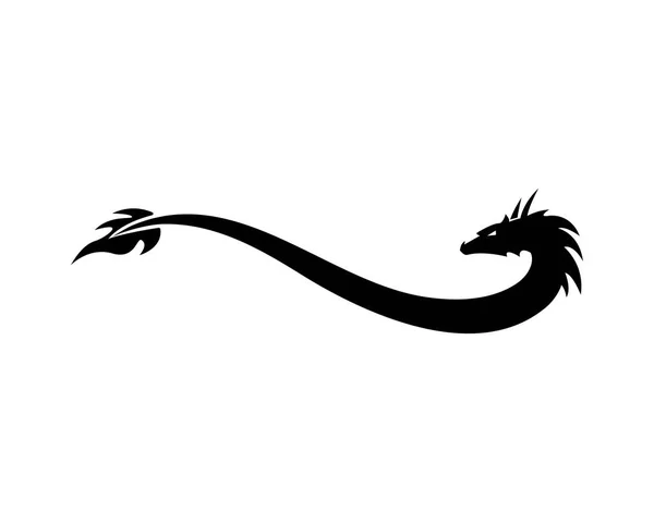 Icône logo Dragon — Image vectorielle