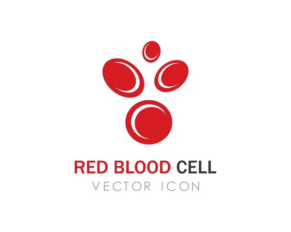 Εικονίδιο του αίματος λογότυπο φορέα — Διανυσματικό Αρχείο