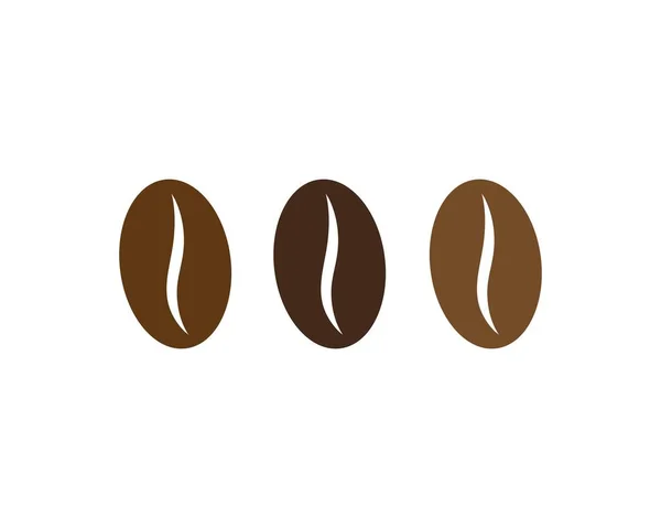 Plantilla de granos de café vector — Vector de stock