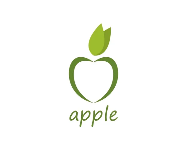 Modèle de logo Apple — Image vectorielle