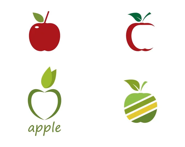 Modelo de logotipo de maçã —  Vetores de Stock