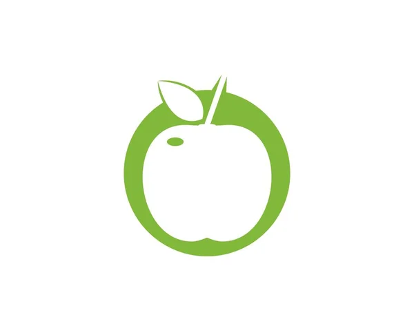 Modelo de logotipo de maçã —  Vetores de Stock
