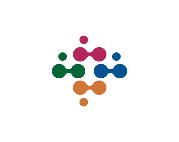Molekül logo simge — Stok Vektör