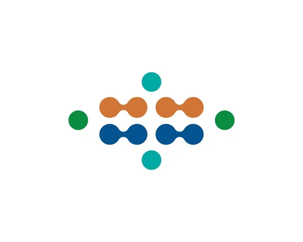 Ícone do logotipo da molécula — Vetor de Stock