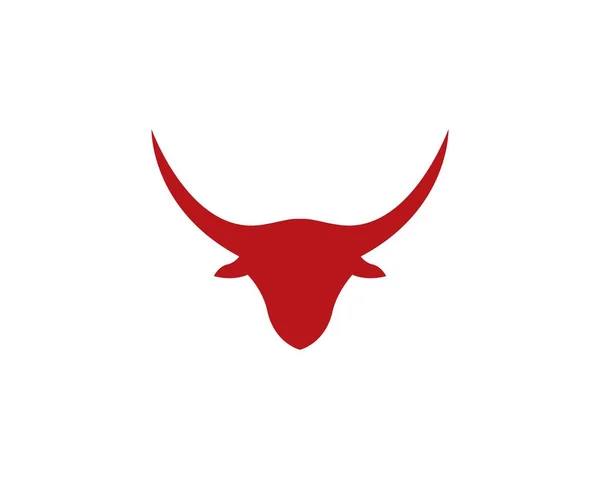 Boğa başlı logo vektörü — Stok Vektör