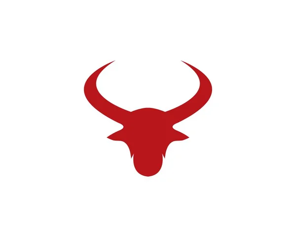 Boğa başlı logo vektörü — Stok Vektör