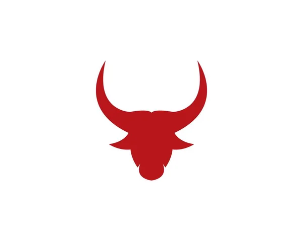 Φορέας λογότυπου κεφαλής ταύρου — Διανυσματικό Αρχείο