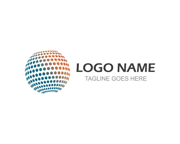 Plantilla de logotipo del vector Globe Business — Vector de stock