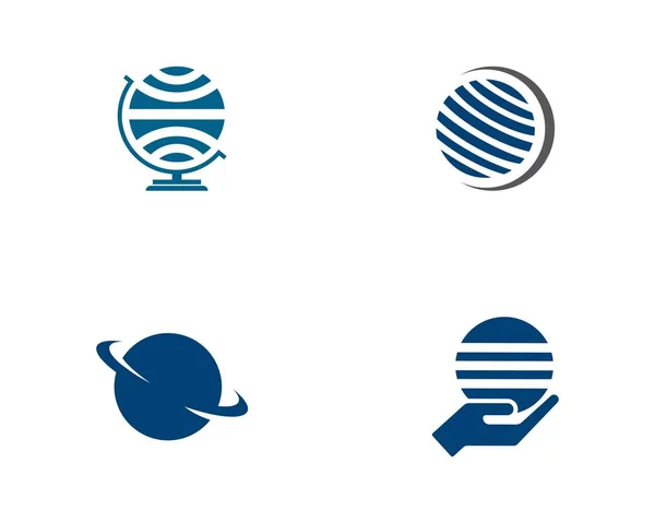 グローブ ビジネス ベクトルのロゴのテンプレート — ストックベクタ