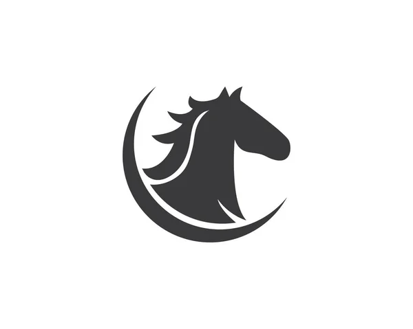 Plantilla de logotipo de caballo — Vector de stock