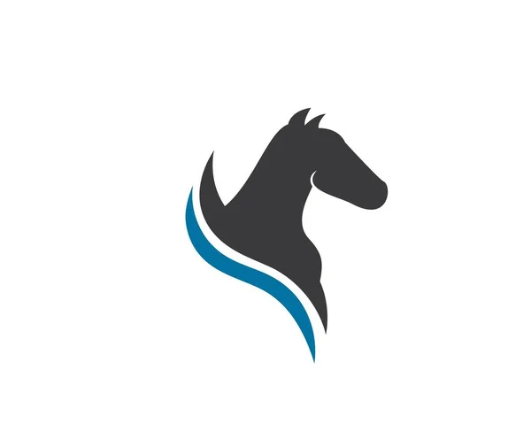 Modelo do logotipo do cavalo — Vetor de Stock