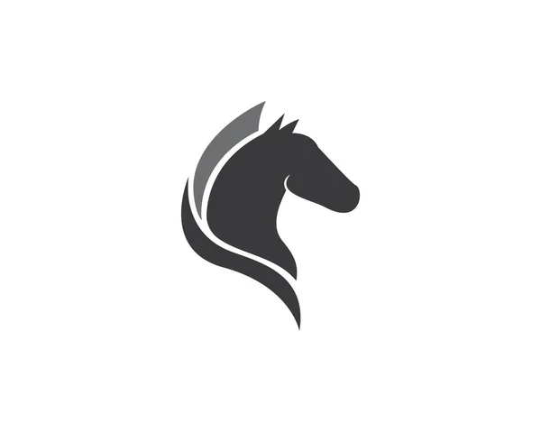 Modelo do logotipo do cavalo — Vetor de Stock