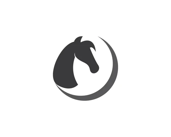 Modelo do logotipo do cavalo — Vetor de Stock