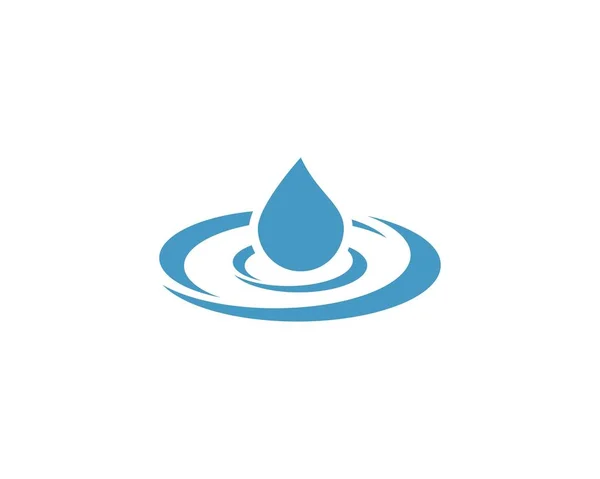 Πρότυπο λογότυπου σταγόνας νερού — Διανυσματικό Αρχείο