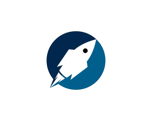 Raket logo ikon — Stock vektor
