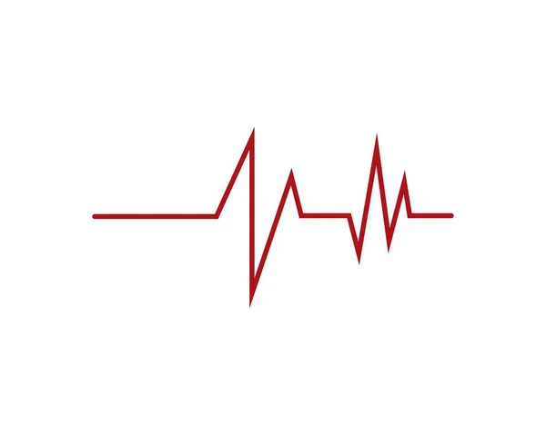 Heartbeat cardiogram pictogram — Stockvector