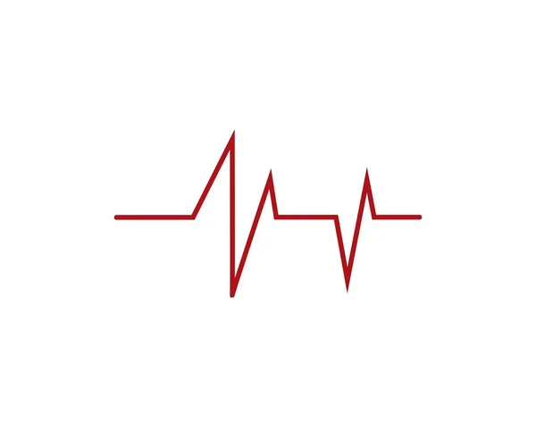 Icono de cardiograma de latidos cardíacos — Vector de stock