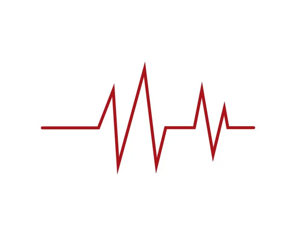 Heartbeat cardiogram pictogram — Stockvector