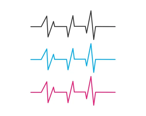 Icône cardiogramme battement de coeur — Image vectorielle