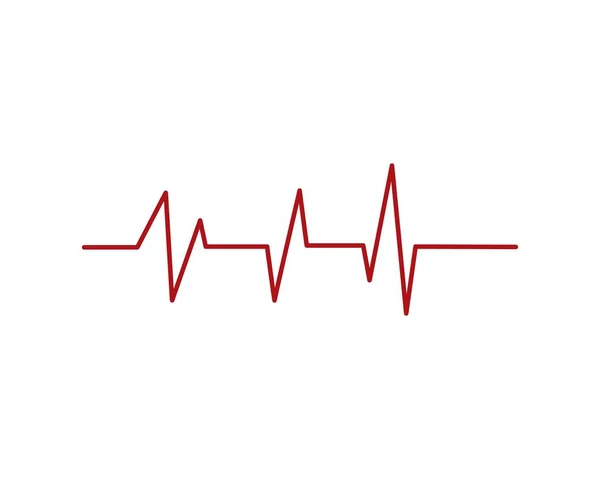 Icono de cardiograma de latidos cardíacos — Vector de stock