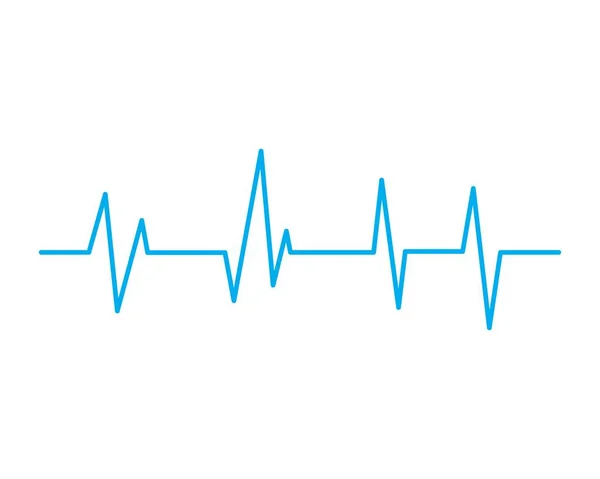 Heartbeat cardiogram pictogram — Stockvector