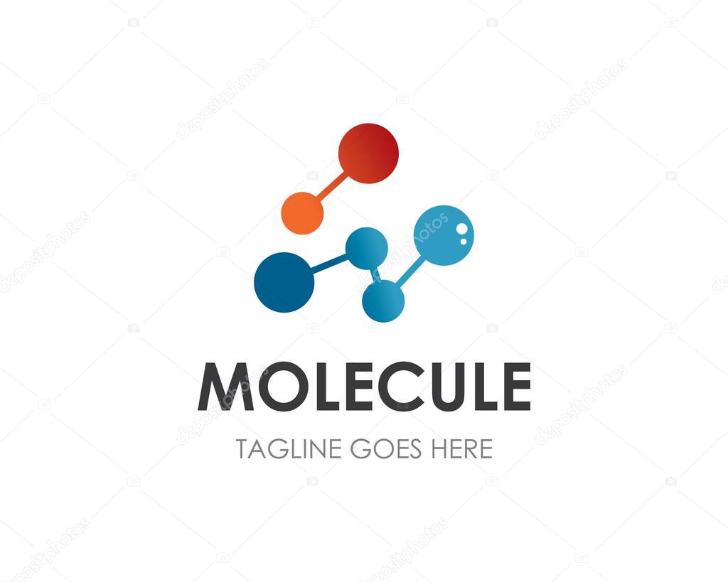 Molecule logo icon vector design