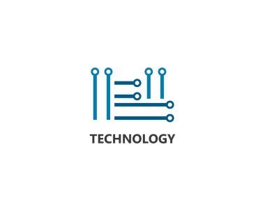 Vektör logo teknoloji 