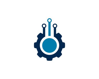 Vektör logo teknoloji 