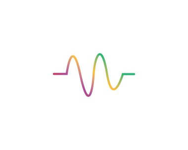 müzik dalga logo vektör simge 