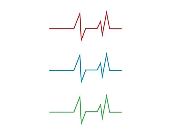 Icône cardiogramme battement de coeur — Image vectorielle